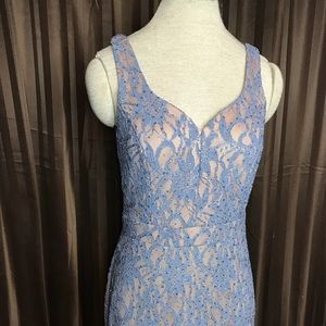 Lace Saffron Evening Gown